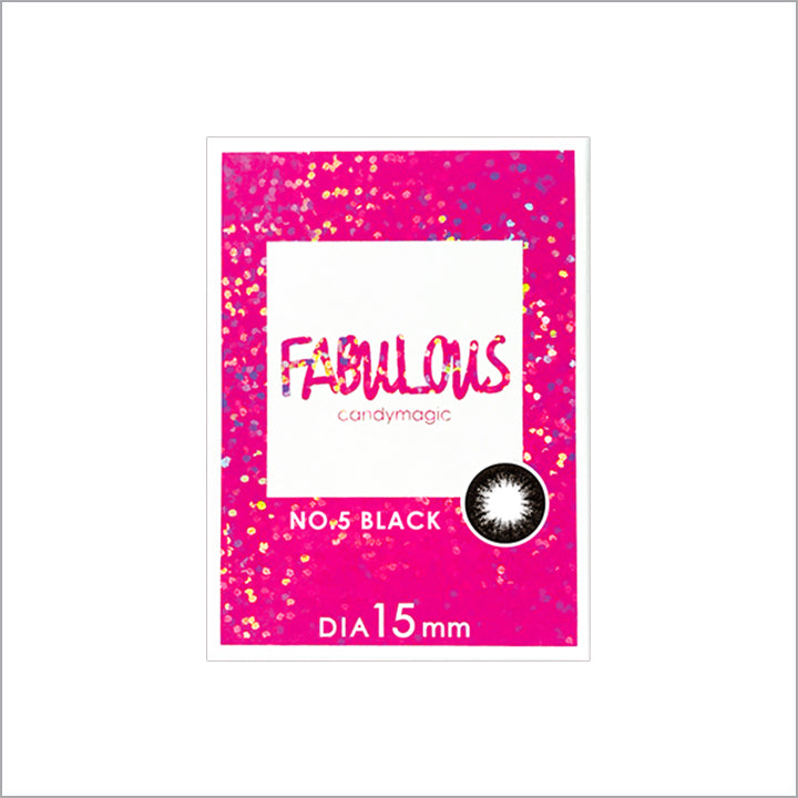 NO.5ブラックのパッケージ画像|キャンディーマジック ファビュラス(FABULOUS)コンタクトレンズ