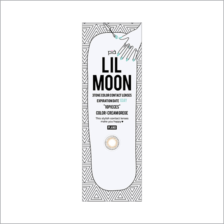 クリームグレージュのパッケージ画像|LILMOON 1day(リルムーン ワンデー)コンタクトレンズ