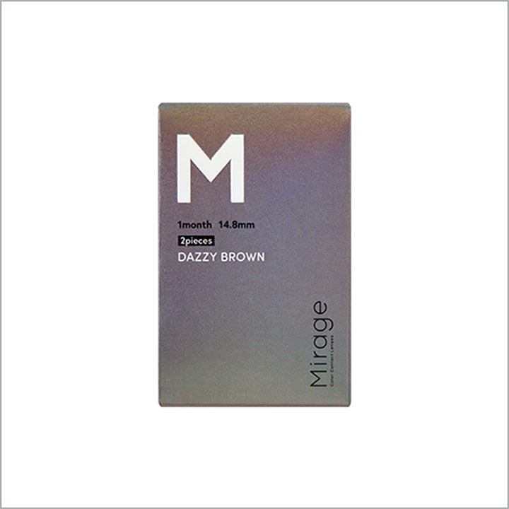 デイジーブラウン14.8mmのパッケージ画像|ミラージュ(Mirage)マンスリーコンタクトレンズ