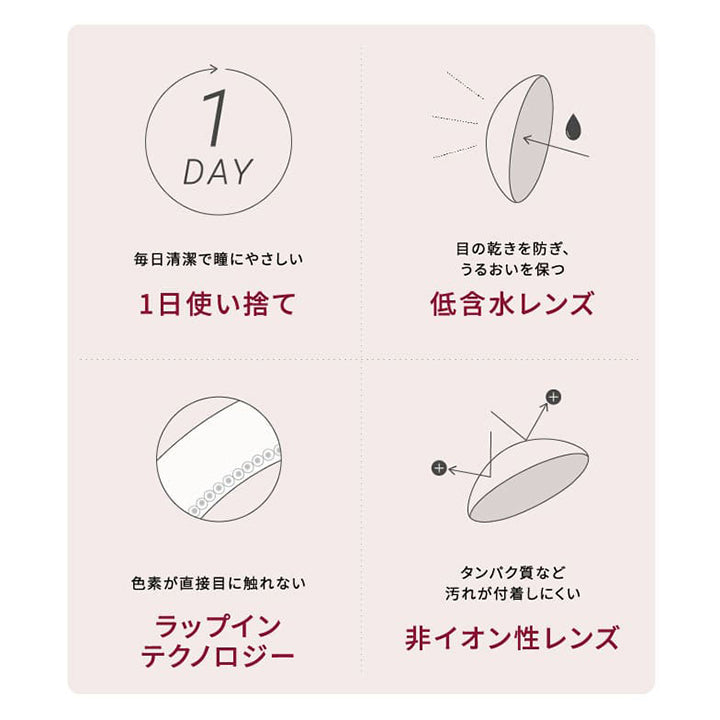 エバーカラーワンデーナチュラル(EverColor1day Natural) くぎづけの心