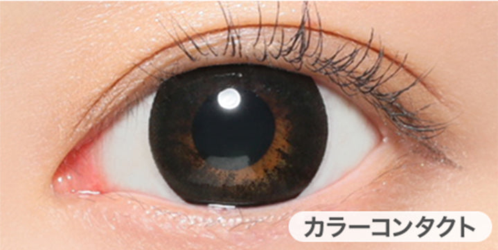 NO.5 ブラックの装用写真,DIA14.5mm,着色直径13.9mm|シークレットキャンディーマジックワンデー(SECRET CANDYMAGIC 1day) コンタクトレンズ