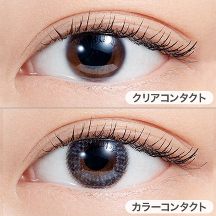 COCONUTS(ココナッツ)の装用写真,DIA14.2mm,着色直径12.7mm|エヌズコレクション(N's COLLECTION) ワンデーコンタクトレンズ