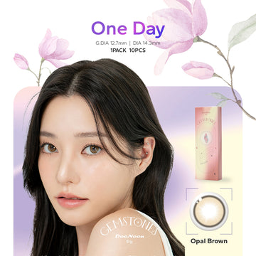 ドゥーヌーン(DooNoon),オパールブラウン,Opal Brown,GDIA12.7mm,DIA14.3mm,1PACK 10PCS|ドゥーヌーン DooNoon 1day ワンデーコンタクトレンズ