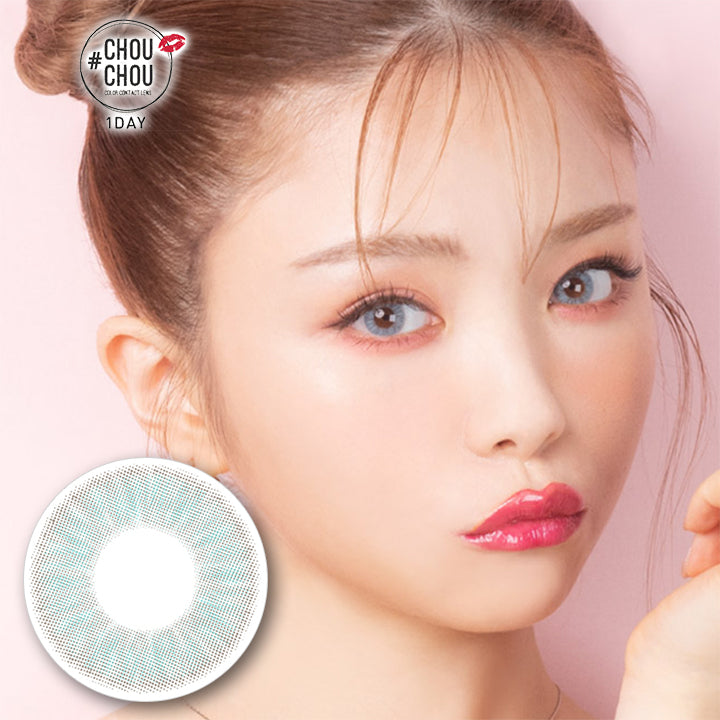 ベイビーブルーのモデル画像|#CHOUCHOU 1DAY(チュチュワンデー)コンタクトレンズ