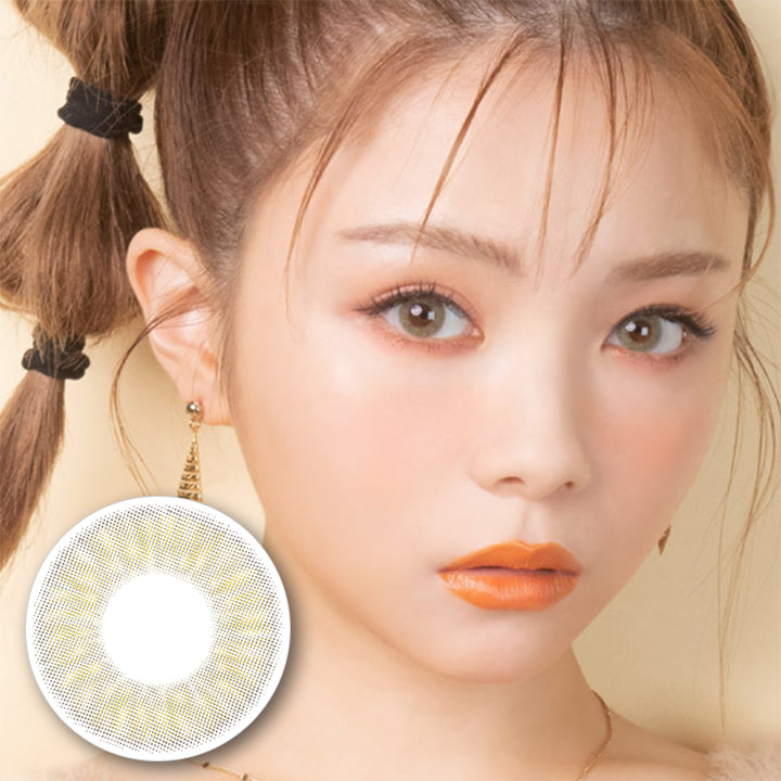 フレッシュライムのモデル画像|チュチュワンマンス(#CHOUCHOU 1MONTH)コンタクトレンズ