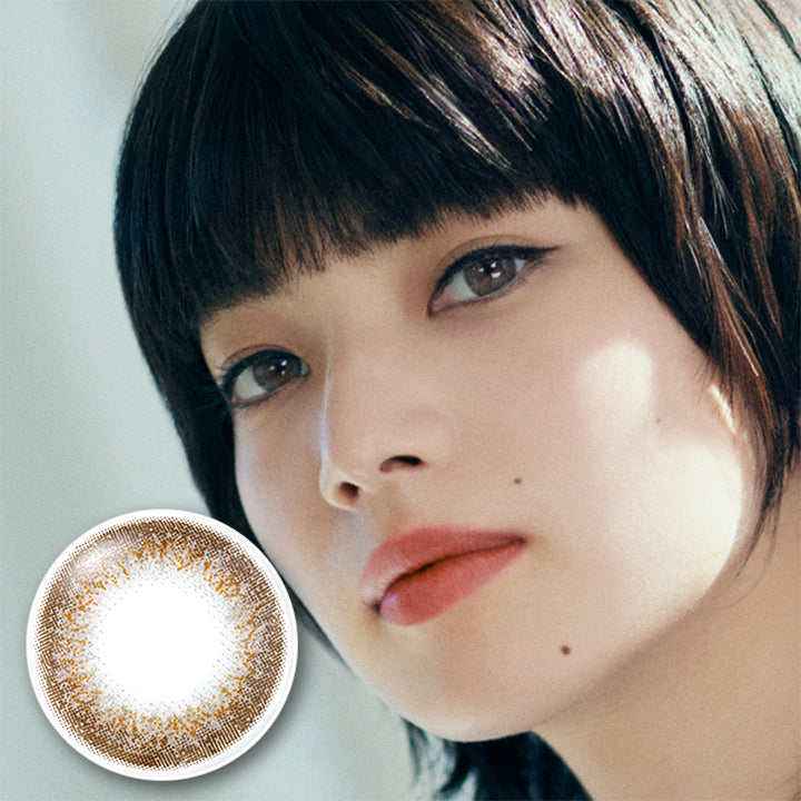 シエルグレージュのモデル画像|ネオサイトワンデーシエルUV(NeoSight oneday Ciel UV)コンタクトレンズ
