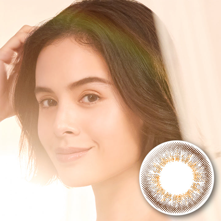 エルージュ(eRouge),ルーセントブラウン,Lucent Brown,毎日使える2weeks,6枚入,DIA14.5mm,Moist|エルージュ eRouge 2ウィークコンタクトレンズ