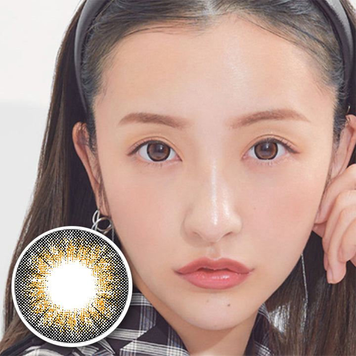 NO.6 ブラウンのモデル画像|シークレットキャンディーマジックワンデー(SECRET CANDYMAGIC 1day) コンタクトレンズ