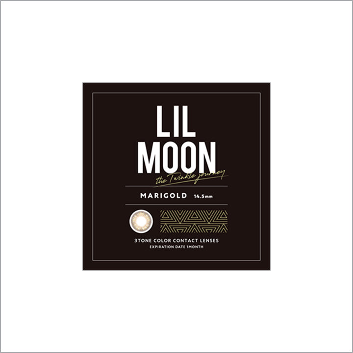 マリーゴールドのパッケージ画像|リルムーンワンマンス(LILMOON 1MONTH) 度あり コンタクトレンズ