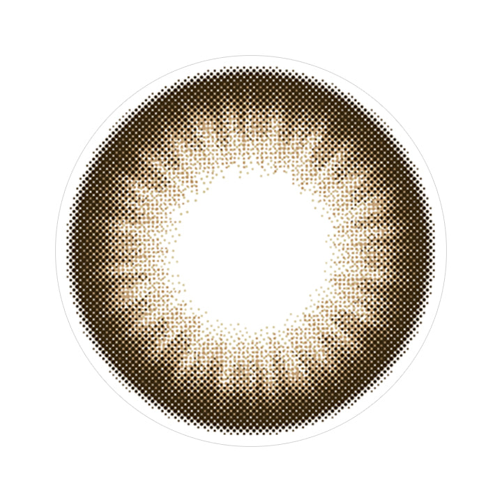 メガナチュラルブラウンのレンズ画像|カラーズワンデー(colors1d)コンタクトレンズ